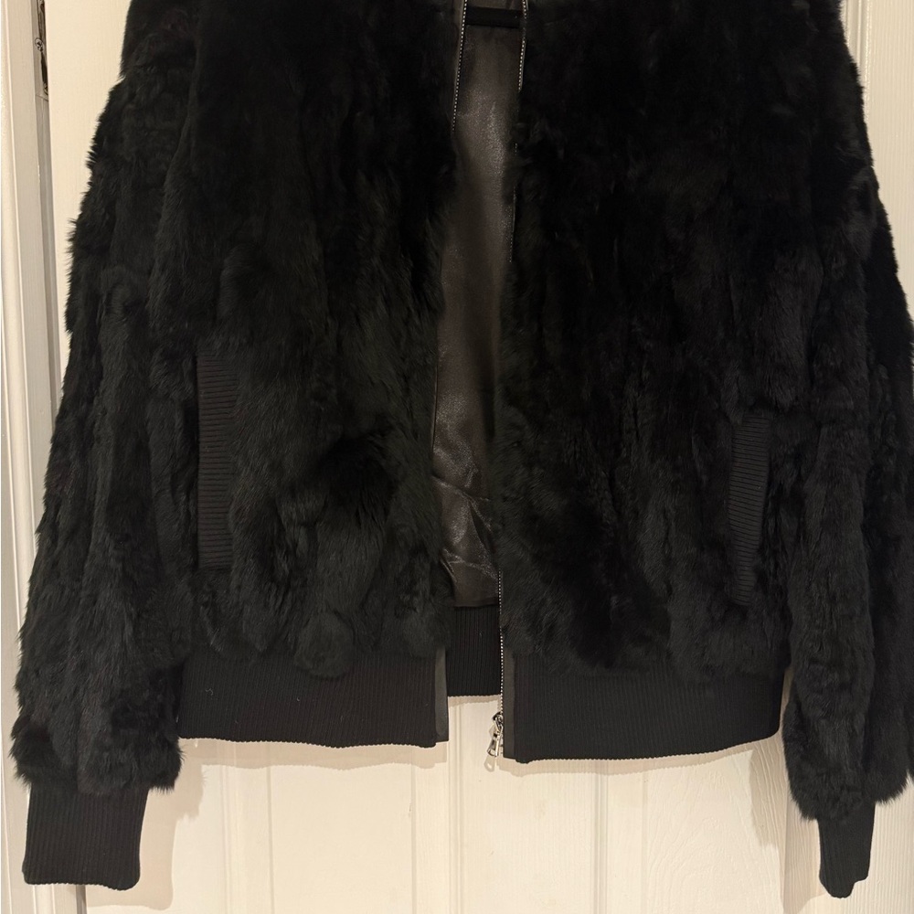 Elegant Black Fur Jacket